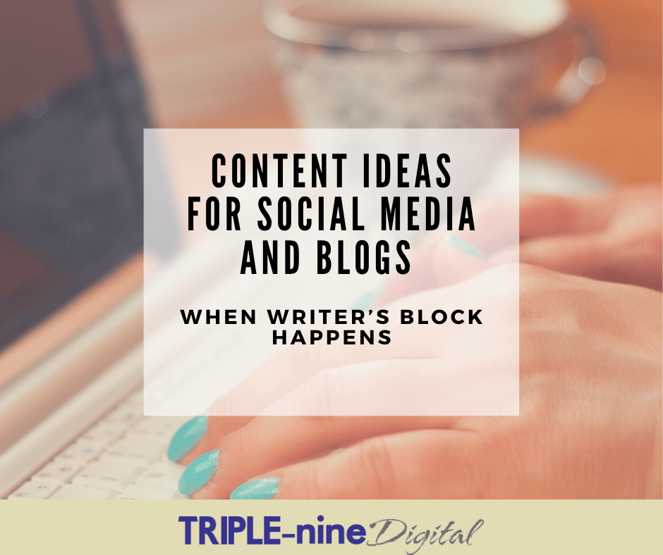 Content Ideas for Social Media and Blogs When Writer’s Block Happens